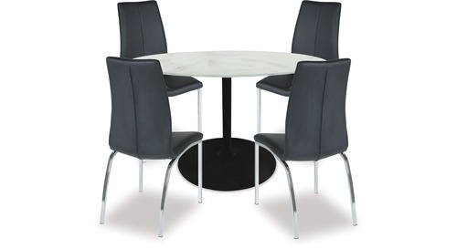 Tarifa Dining Table & Asama Chairs x 4 